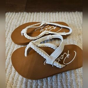 Roxy White Cabo Slingback Sandals Toddler Size 6